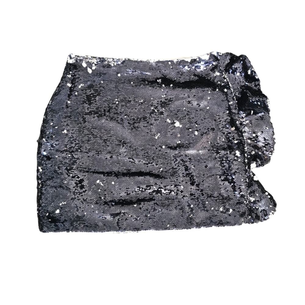 h:ours black sequin skirt